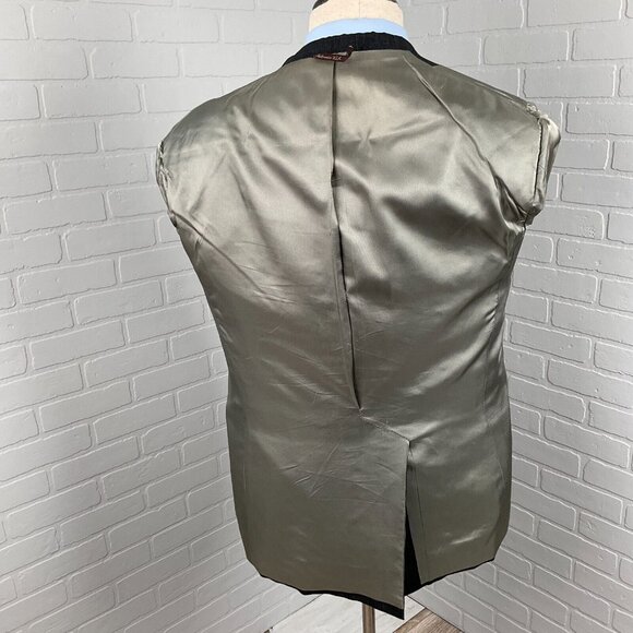 Cricketeer Blazer Men 40 Gray Black Glen Plaid Classic Career Wool Jacket VTG - Picture 9 of 16